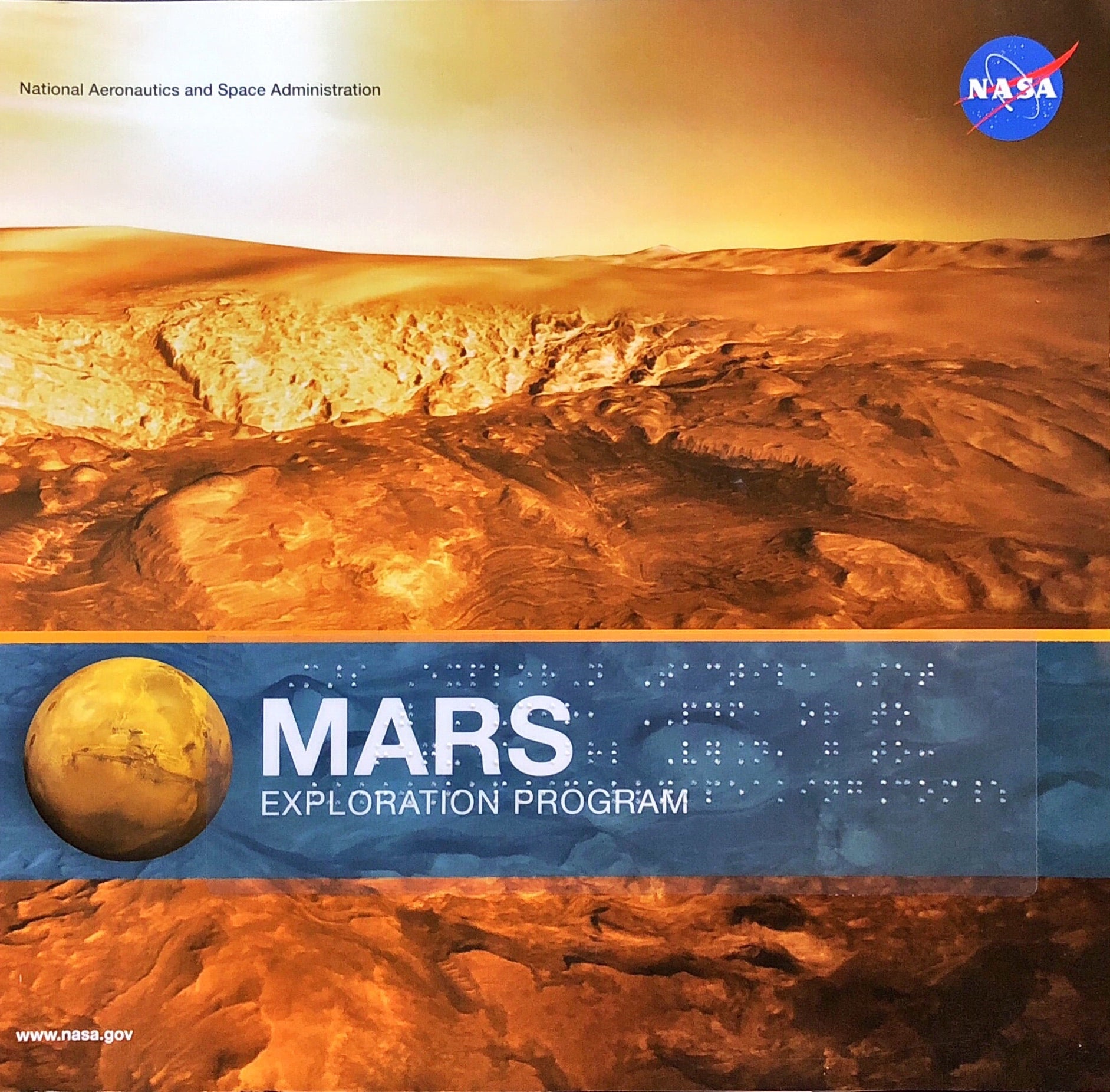 The cover image of the Mars Exploration Program book